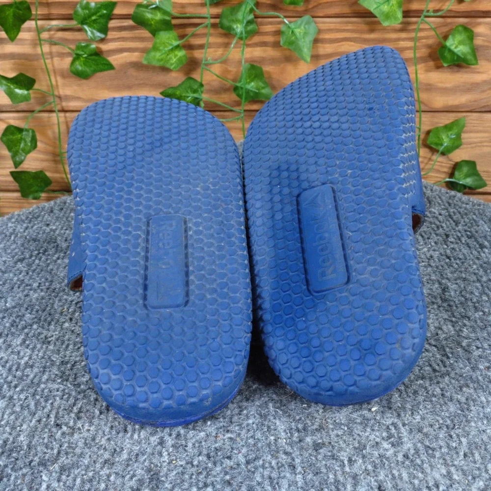 Reebok Pervade Boys Sandal Slide Size 4 Youth‎ Athletic Casual Blue Synthetic
